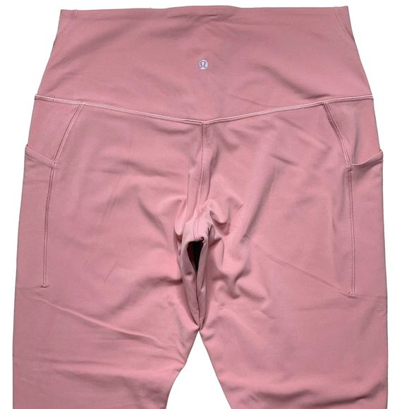 Lululemon NWT Align High Rise Pant With Side Pockets 25'' Pink Savannah Size 12 - Picture 7 of 11
